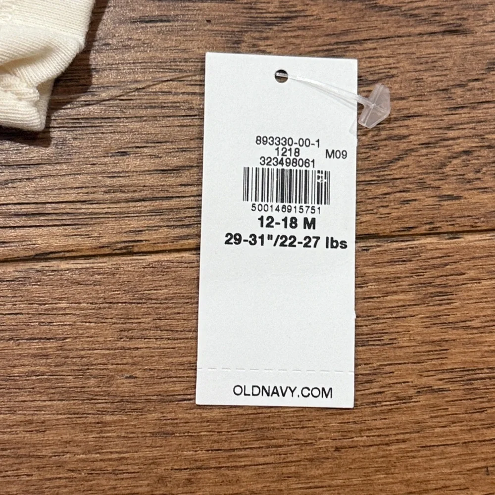Old Navy Short-Sleeve Baby Bodysuit   - Baby Cousin - Size 12-18 Months